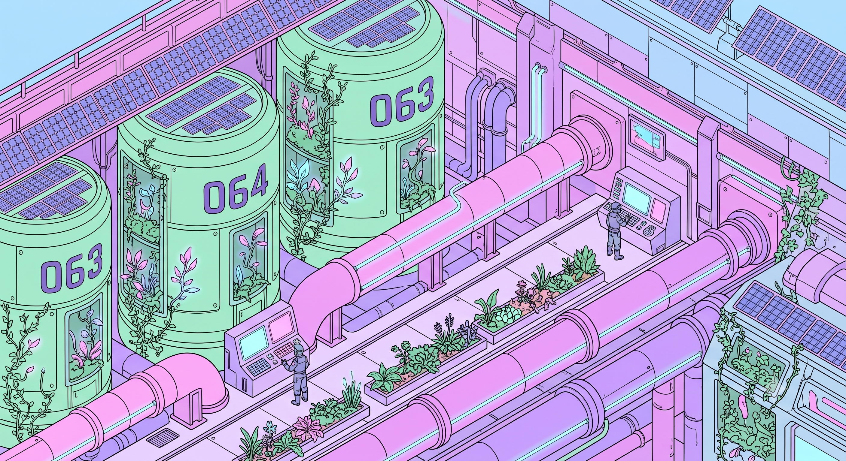 SXIAUM punk - futuristic utopian coexistence of technology and nature